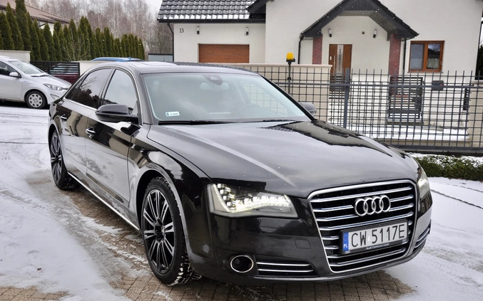 Audi A8 cena 75900 przebieg: 147000, rok produkcji 2012 z Kalisz małe 106